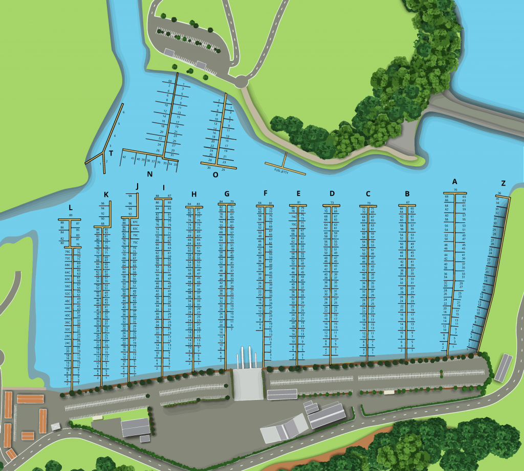 Gulf Harbour Marina Marina Map