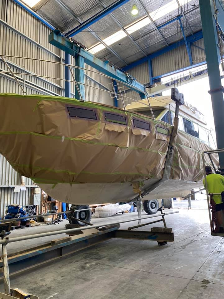 Brin Wilson Boat Builders working on a project